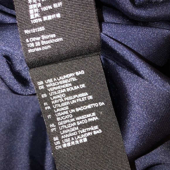 &other stories black print shift dress size 6 - Picture 10 of 13